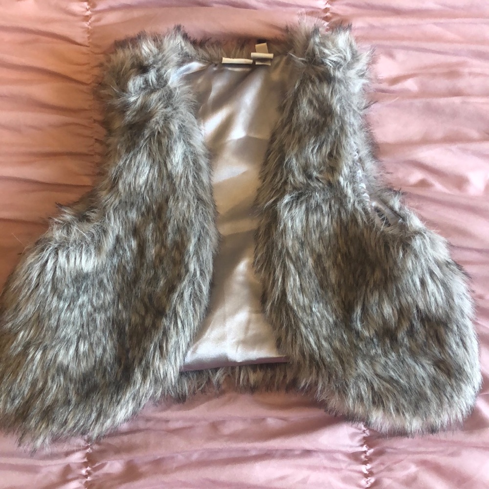 Faux fur vest